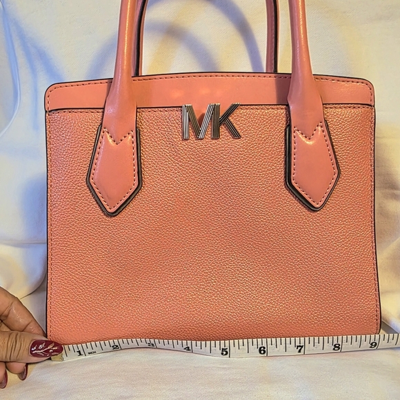 Michael Kors Coral/Salmon Satchel and Wallet Set - Almost New Condition - Picture 3 of 9